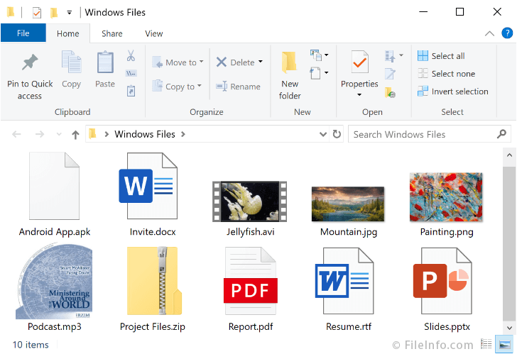 Tipos De Archivos En Windows